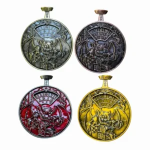 Press-Type Roulette Dice Spinner 4.0, Randomand Precision Read DND Dice, Full Zinc Alloy Housing Metal DND Dice, Include Gift Case for DND Dice Set, RPG Role Playing Table Game Gifts