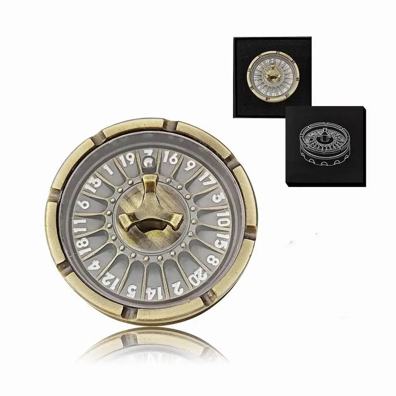 G20 Roulette Dice Spinner for DND Dice Set, D20 Dragon Metallic D&D Dice with Gift Case for DND Game, RPG Role Playing Table Game Gifts - 图片 4