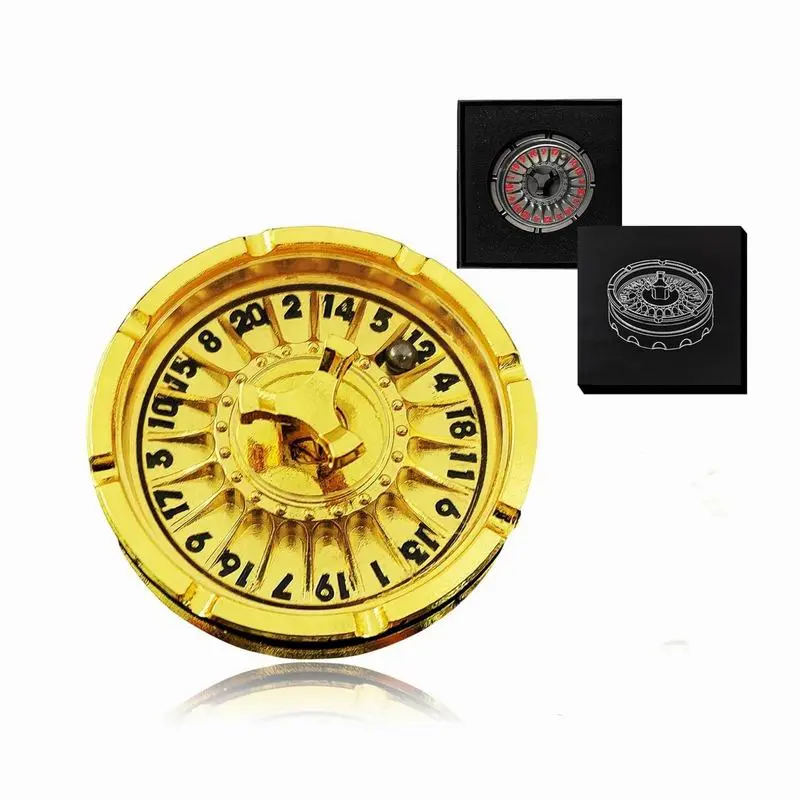 G20 Roulette Dice Spinner for DND Dice Set, D20 Dragon Metallic D&D Dice with Gift Case for DND Game, RPG Role Playing Table Game Gifts - 图片 3